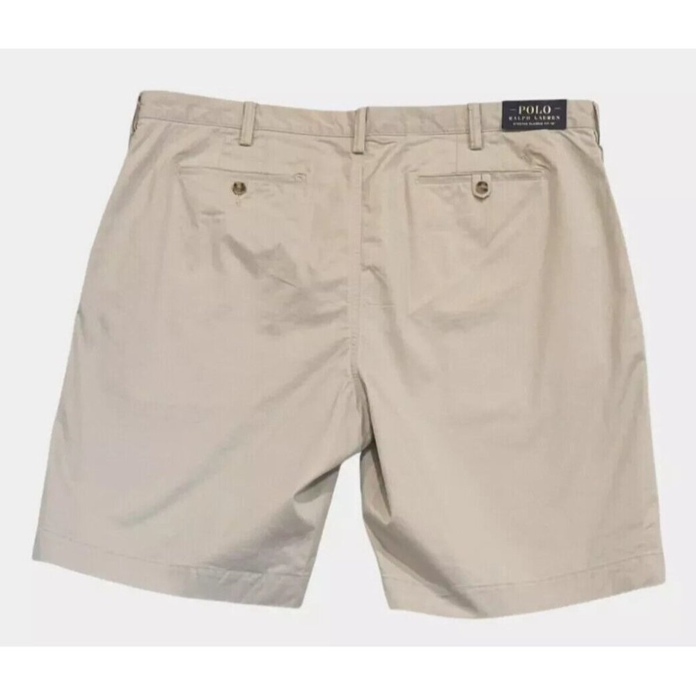 Polo Ralph Lauren Mens Big & Tall 40T Beige Stretch Classic Fit 10" Chino Shorts - Picture 4 of 7